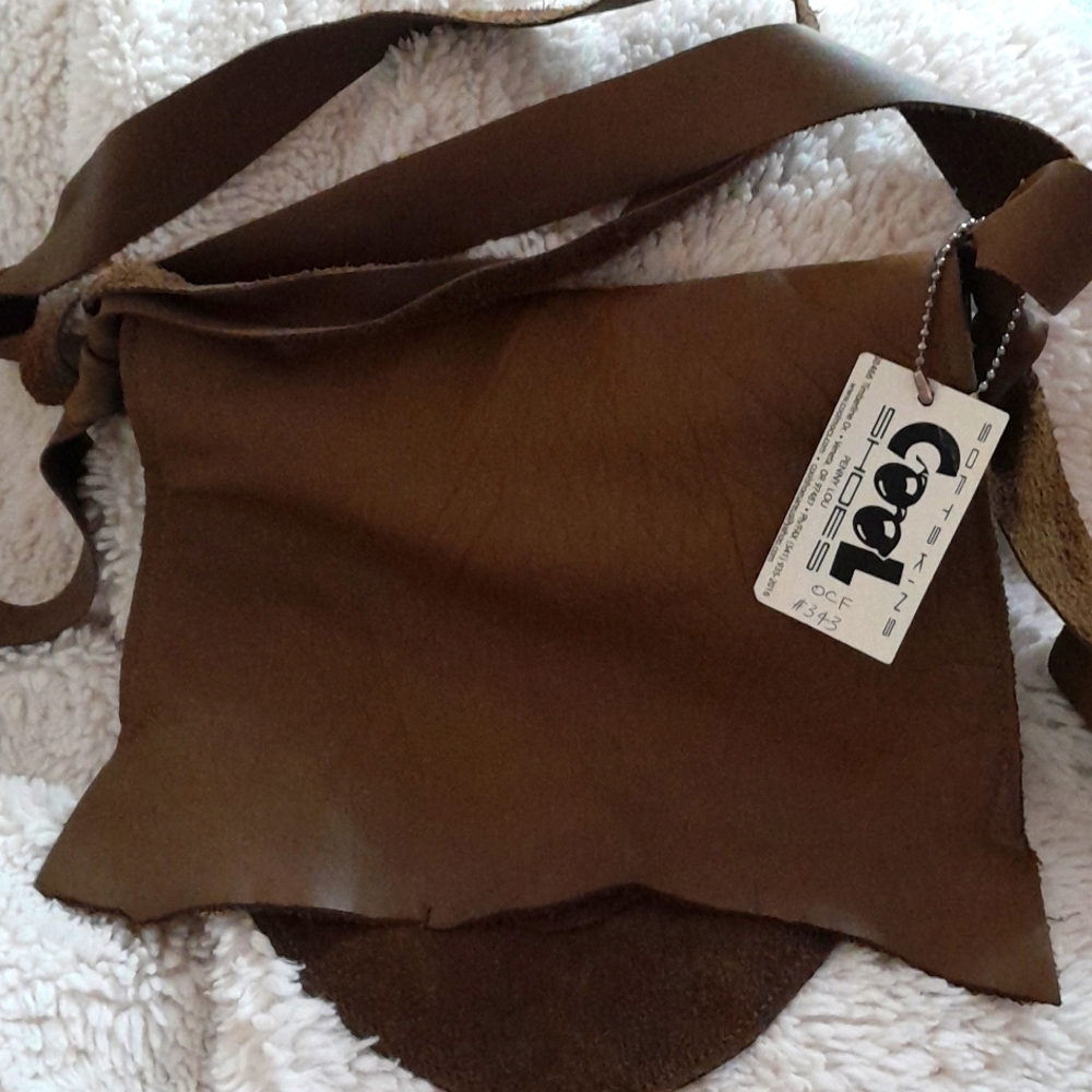 SOFTSKINS COOL SHOES, Saddle-Bag, Cowhide, Olive Drab, adjustable strap